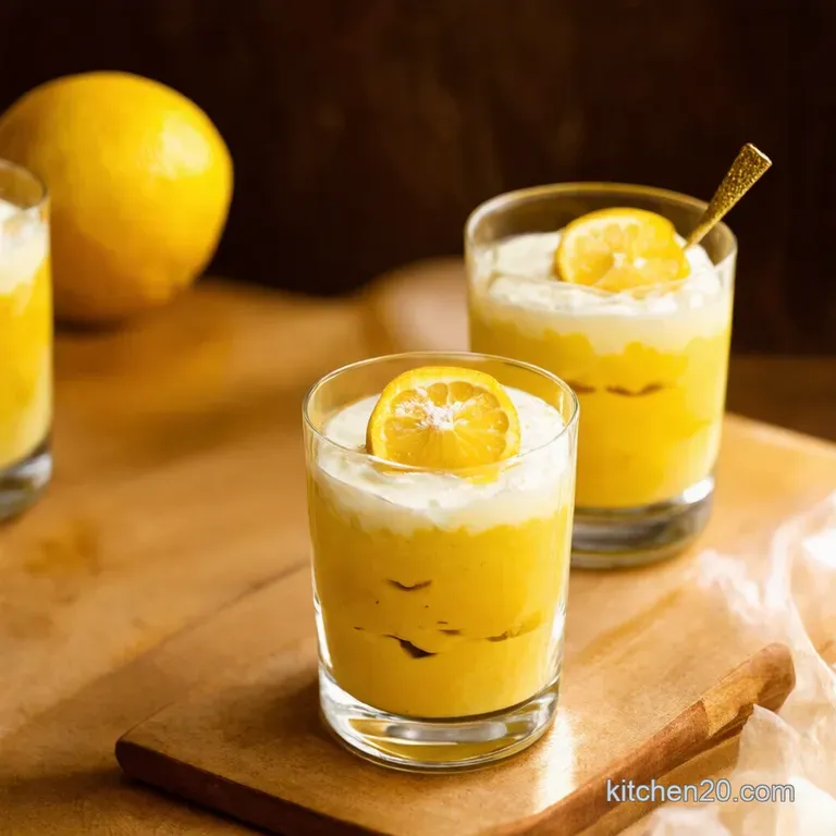 Lemon Posset Parfaits Nobake Sunshine presentation