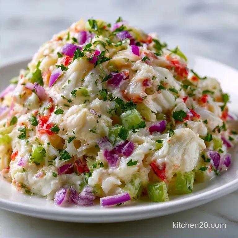 Light Imitation Crab Salad in 10 Minutes