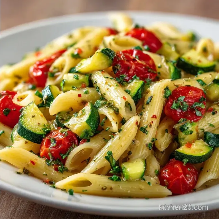 Light Summer Zucchini Pasta: Creamy and Fresh