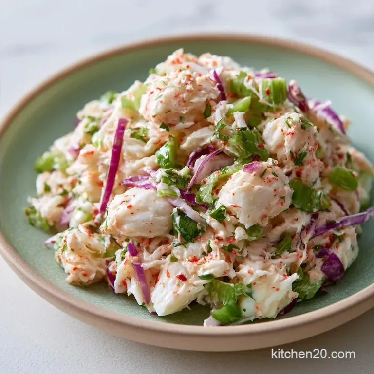 Low Calorie Crab Salad with Greek Yogurt