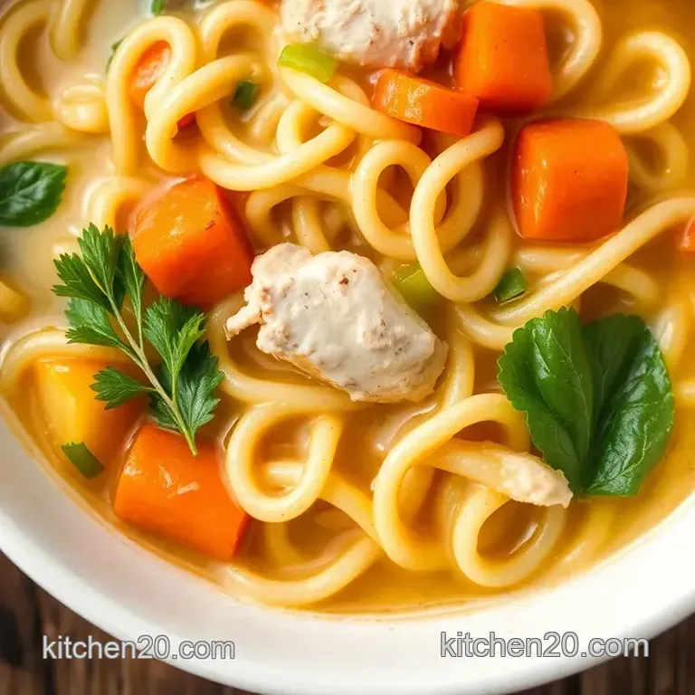 Cozy Chicken Noodle Soup in 30 Minutes presentation