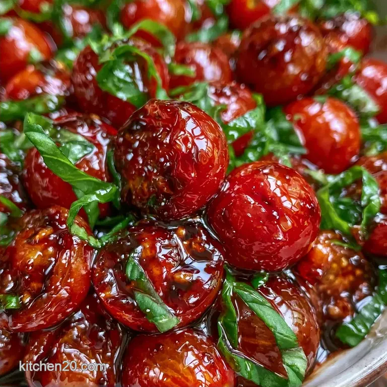 Marinated Cherry Tomatoes in 10 Minutes