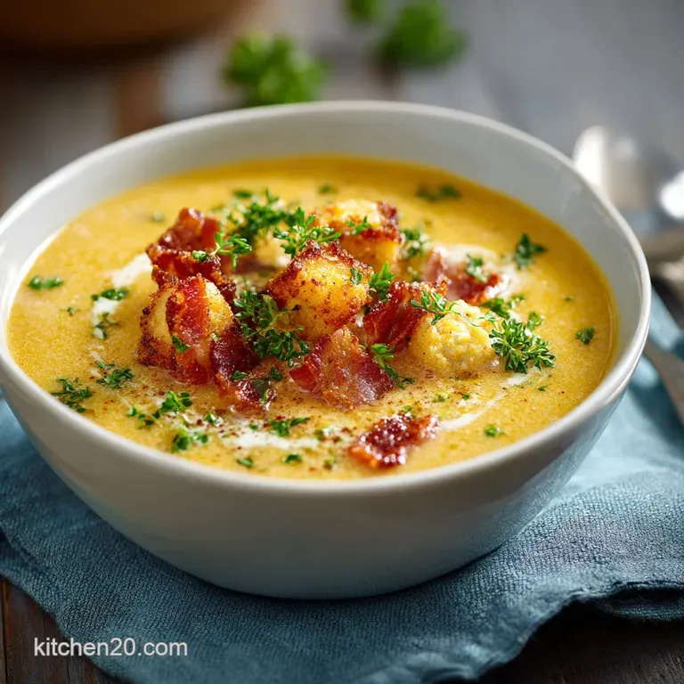 A single, artfully arranged bowl of meatball soup, herbs glistening on top, rustic bread slice. Warm, inviting, delicious ...
