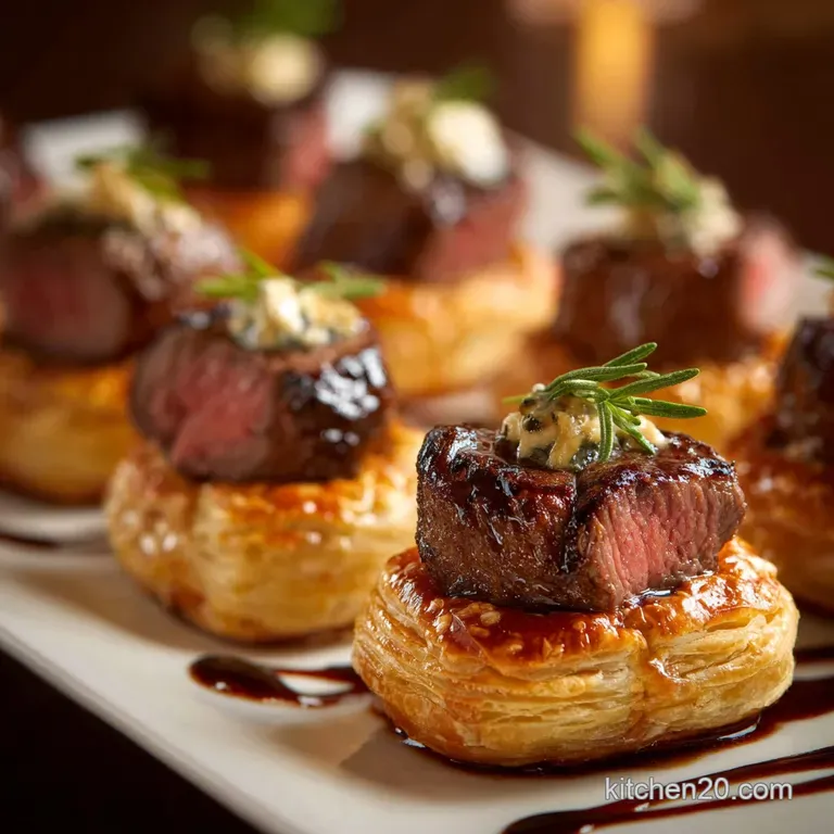 Mini Beef Wellington Bites Posh Party Nibbles with Mushroom Duxelles