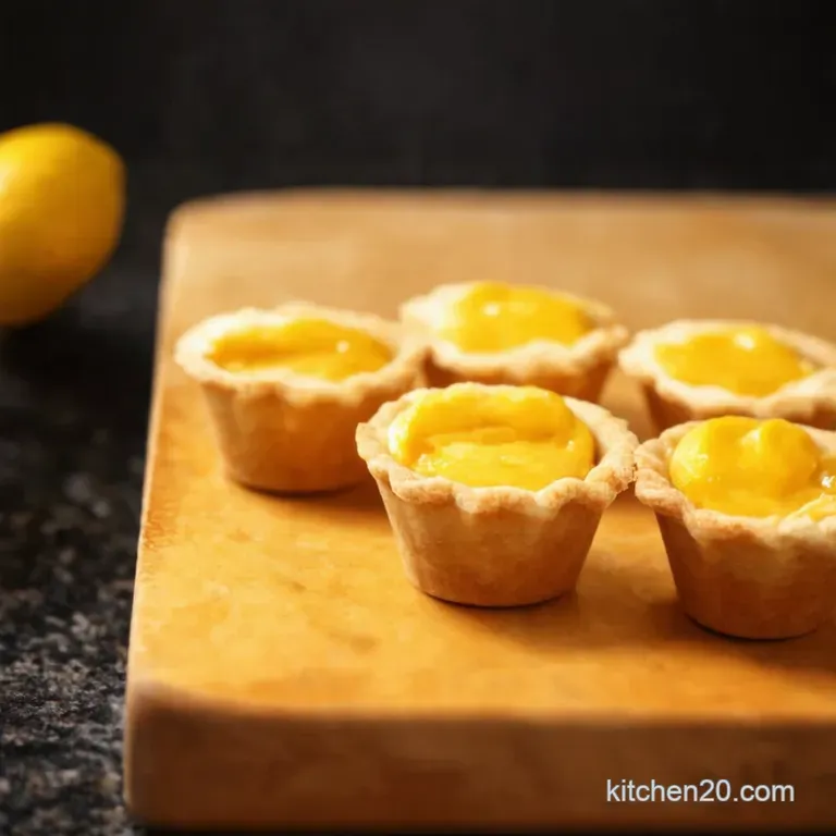 Mini Lemon Meringue Tartlets presentation