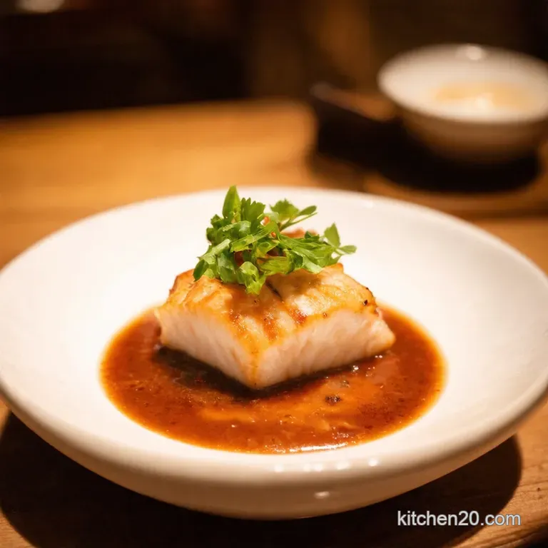 Miso Marvel Silky Black Cod Nobu Style Simplified presentation