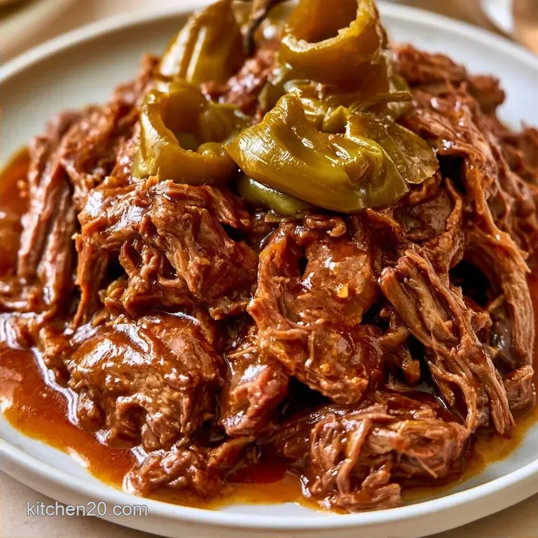 Mississippi Pot Roast Crockpot with Pepperoncini