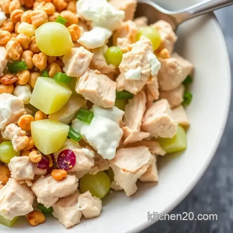 Creamy Greek Yogurt Chicken Salad with Fresh Herbs presentation