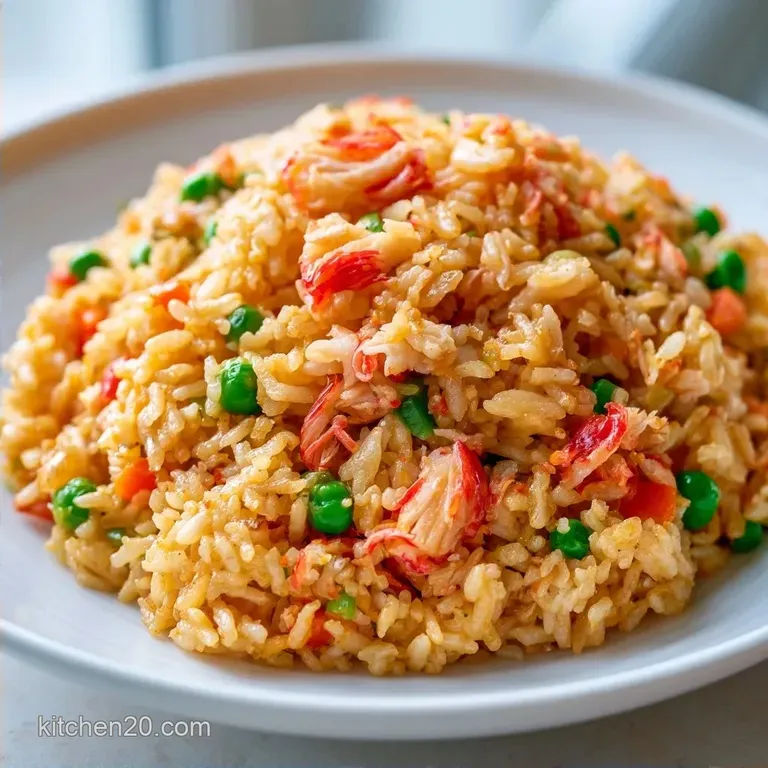 Mock Crab Fried Rice with Jasmine Rice
