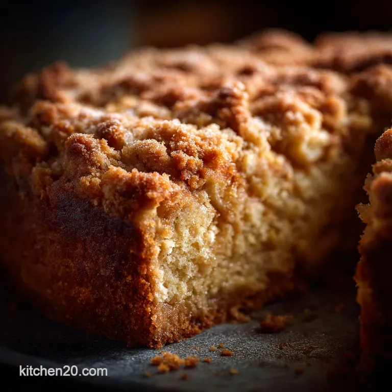 Apple Cake: the Best Ever Moist Crumble Loaf (Perfect for Tea) presentation