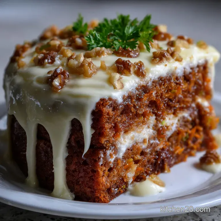 Carrot Cake: the Ultimate Moist Recipe presentation