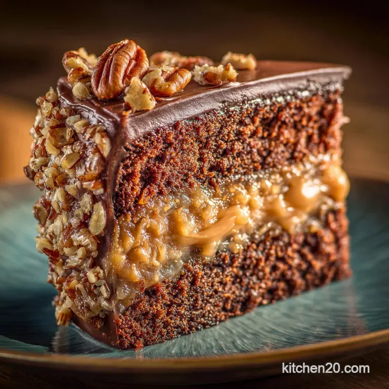 German Chocolate Cake: The Deeply Moist Classic with Cooked Coconut Frosting