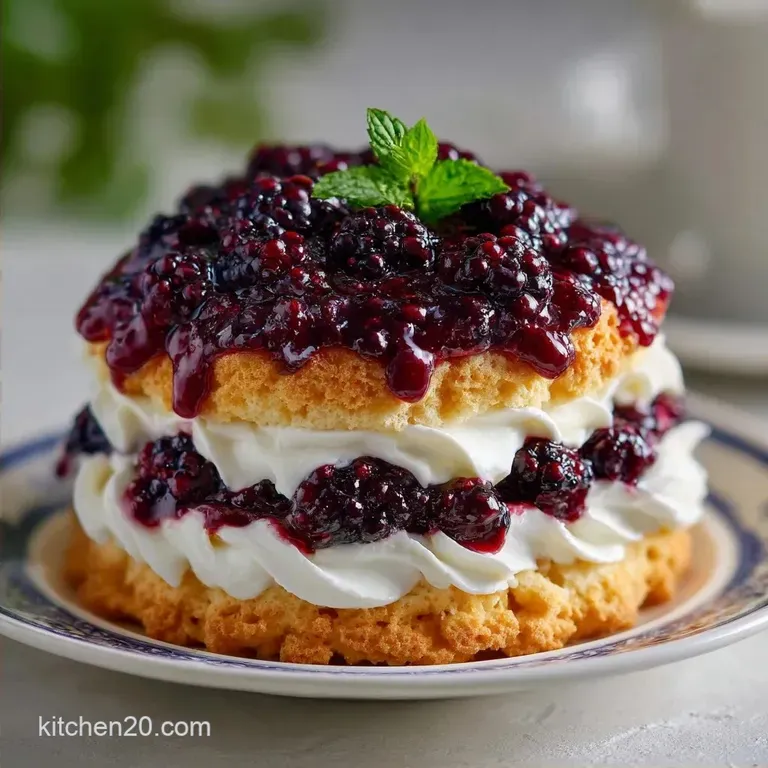 Old Fashioned Mulberry Fruit Shortcake: Flaky and Golden