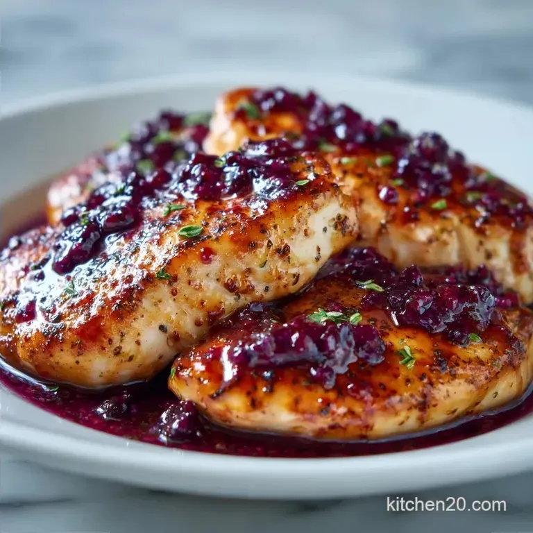 Mulberry Glazed Chicken: Sweet and Tangy