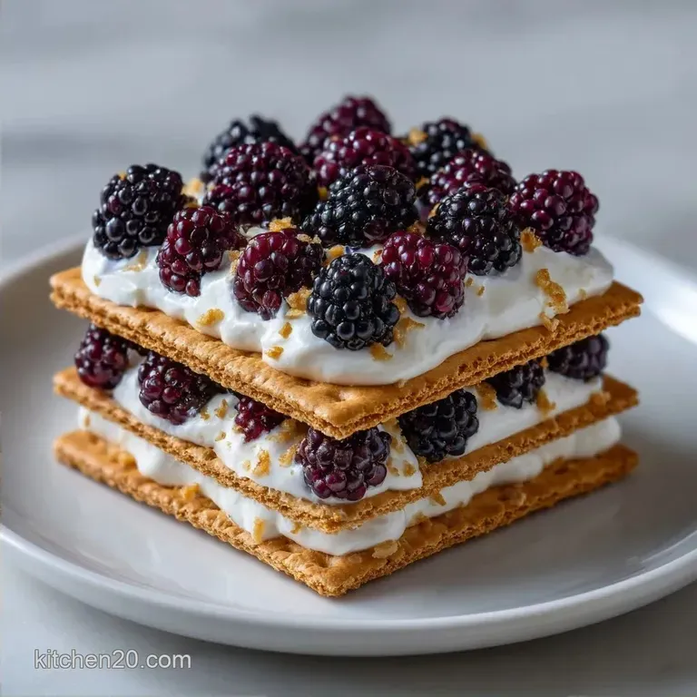 Mulberry Icebox Cake: Creamy No-Bake Dessert