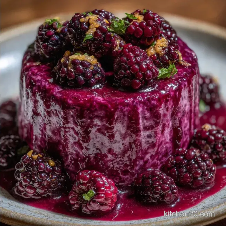 Homemade Mulberry Kulfi: Silky and Dense
