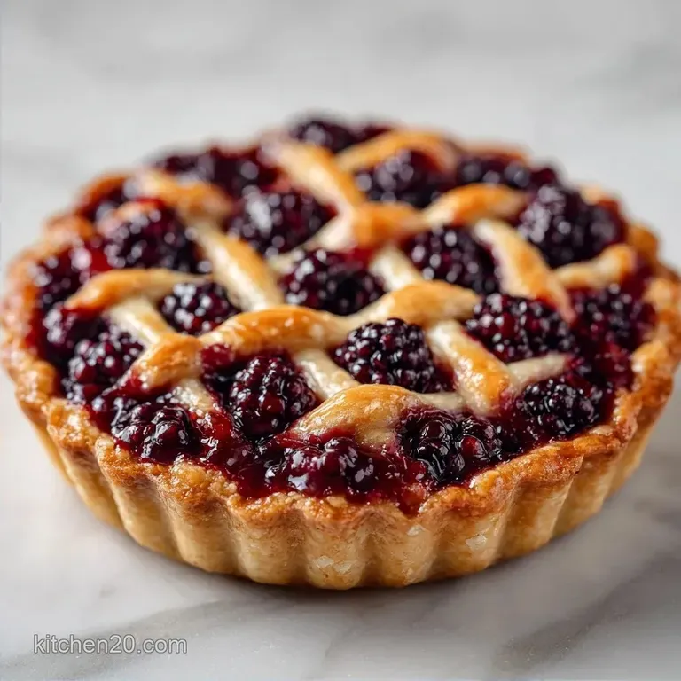 Mulberry Summer Galette: Shattering Butter Crust