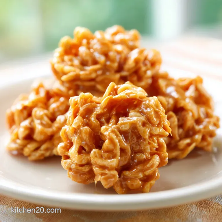 No Bake Butterscotch Haystacks