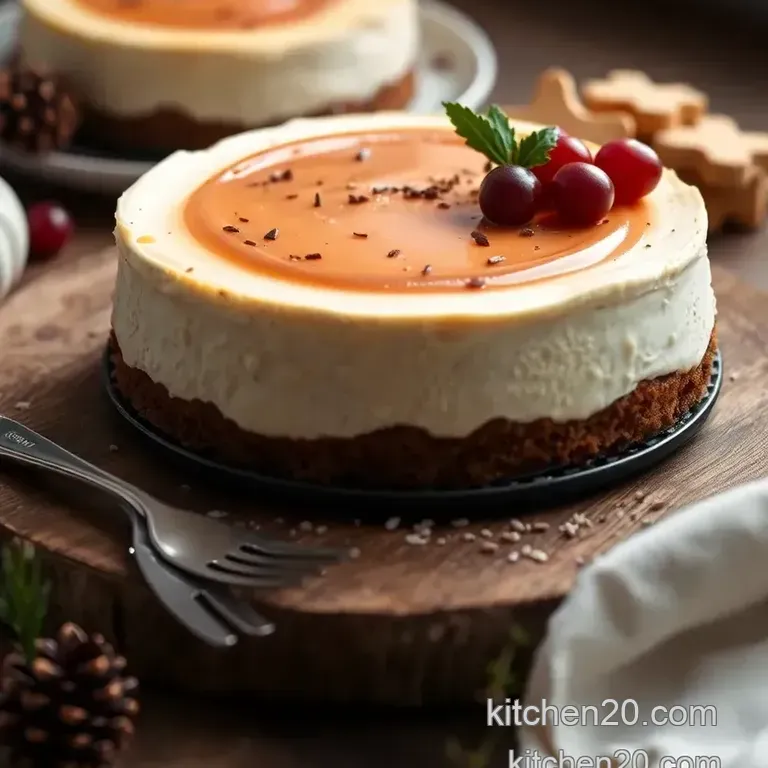 No Bake Cheesecake with Christmas Cake Delight presentation