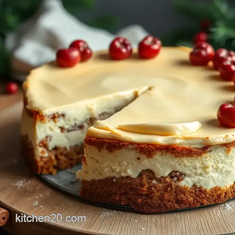 No Bake Cheesecake with Christmas Cake Delight