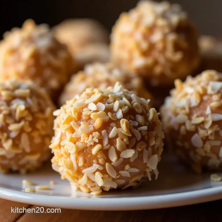 No Faff Just Flavour the Ultimate Nobake Coconut Bliss Balls presentation