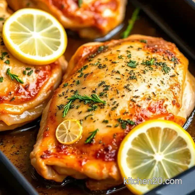 NutriChef 3-Piece Nonstick Kitchen Oven Baking Pans - Premium: Easy One-Pan Herb Roasted Chicken Delight! presentation