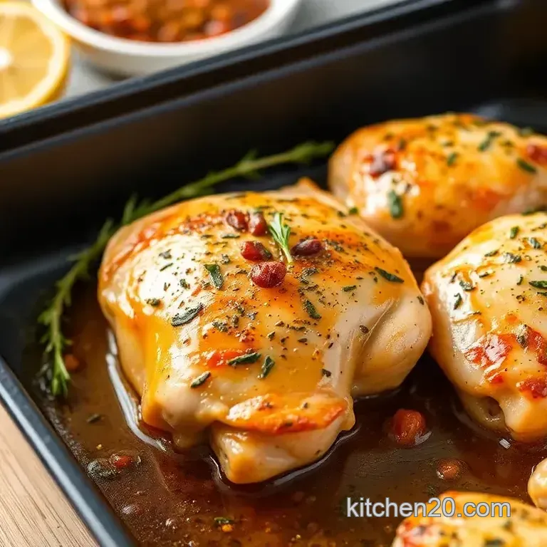 NutriChef 3-Piece Nonstick Kitchen Oven Baking Pans - Premium: Easy One-Pan Herb Roasted Chicken Delight!
