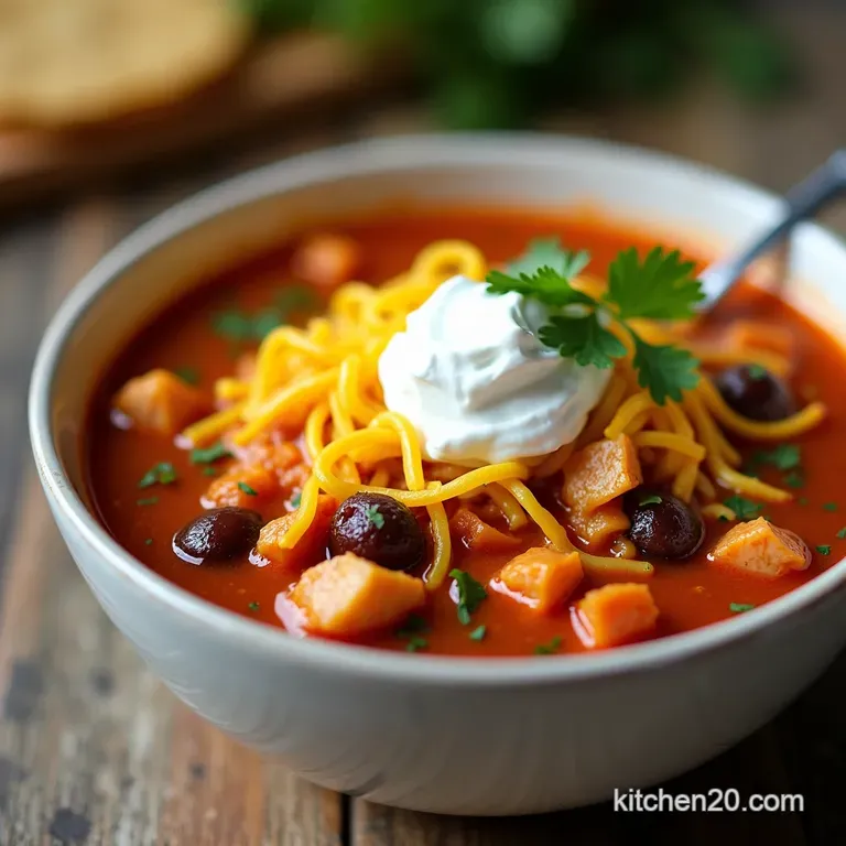 OnePot Wonder Speedy Chicken Taco Soup