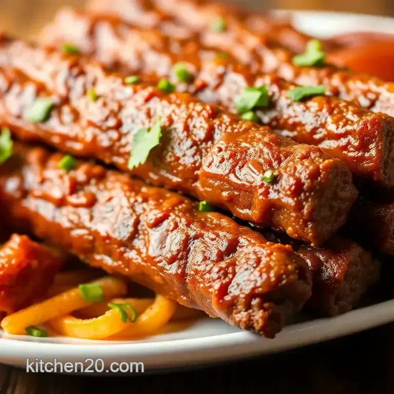 Oven-Baked Spicy Beef Sticks - Deliciously Tangy