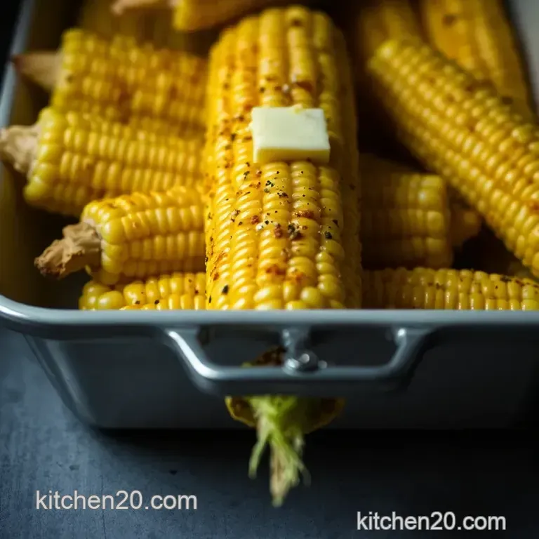 Oven-Roasted Corn on the Cob: A Sweet Summer Delight presentation