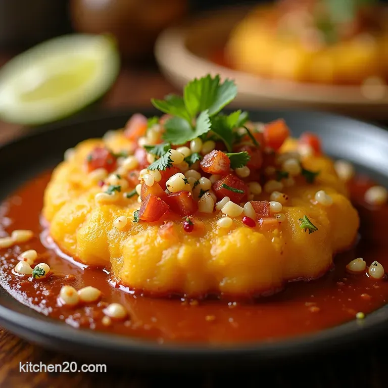 Pan De Elote Sweet Corn Spoon Bread with a Spicy Kick presentation