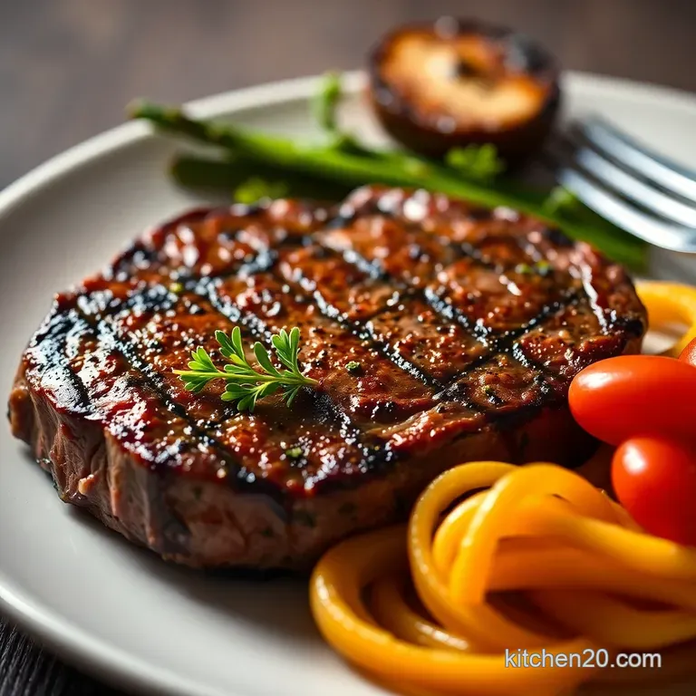 Pan-Seared Ribeye with Garlic-Herb Butter & Crispy Potatoes presentation