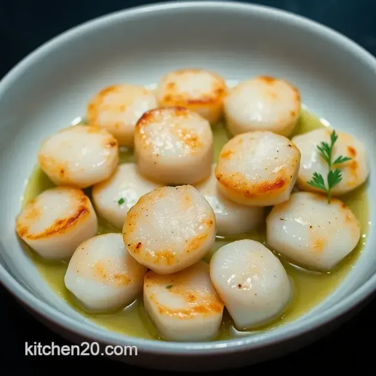 Pan-Seared Scallops with Lemon-Garlic Butter Sauce
