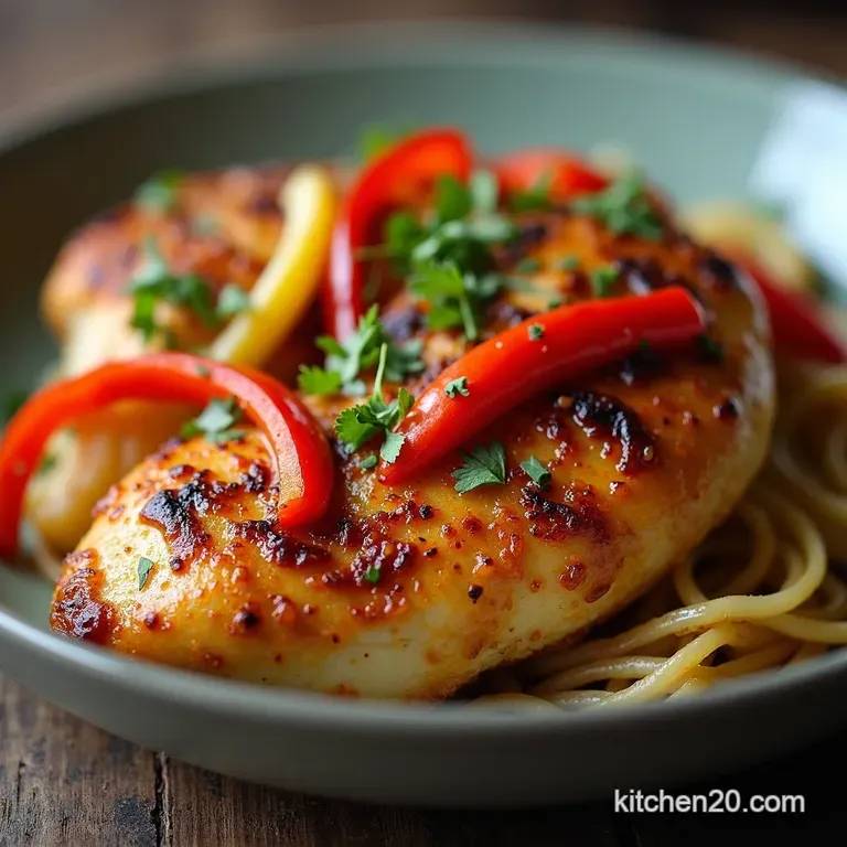 The Weeknight Wonder PanSeared Chicken with Sweet Peppers and Caramelised Onions