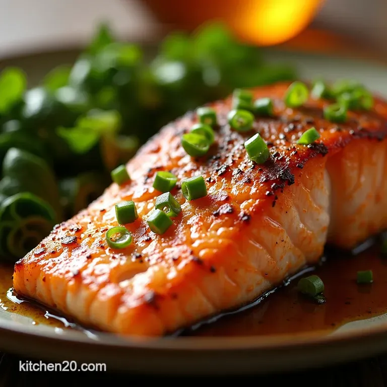 Panseared Salmon with Creamy Lemondill Sauce presentation