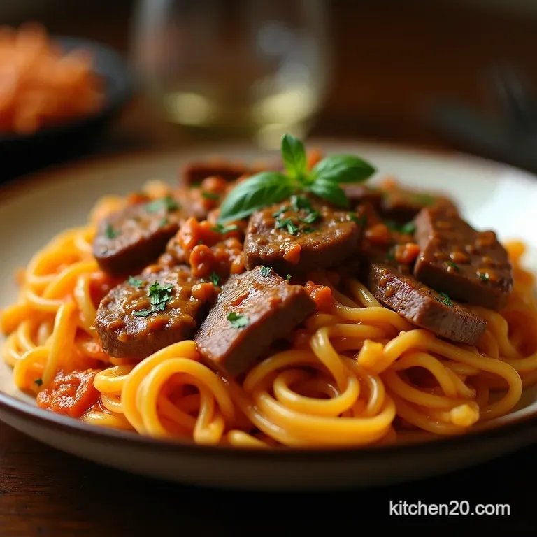 The Hungarian Hug Velvety Paprika Steak Pasta Quick Weeknight Edition presentation