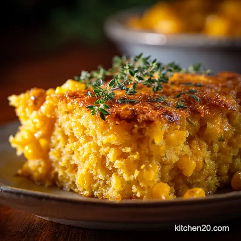 Paula Deens Corn Casserole: the Rich Creamy Holiday Side presentation