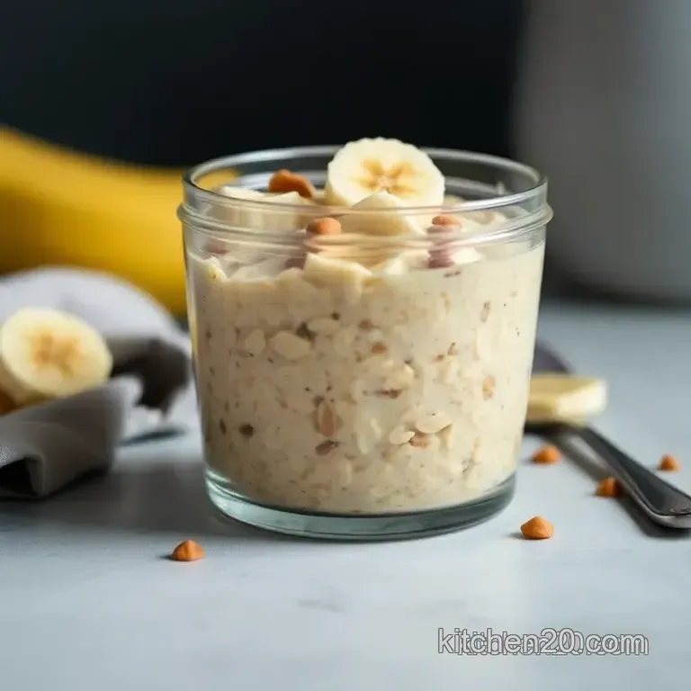 Peanut Butter Banana Overnight Oats (Elvis Oats!) presentation