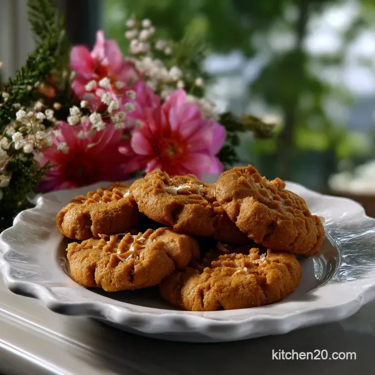 Cookies artfully arranged on a rustic wooden board. The soft, crinkled textures contrast with the bright red of the chocol...