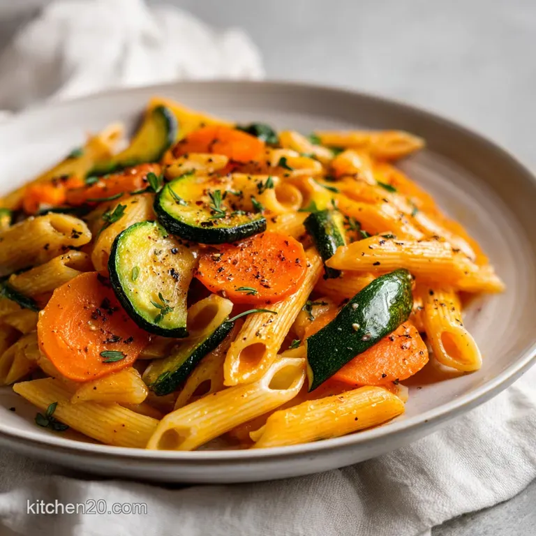 Healthy Penne Pasta Primavera: Silky and Fresh