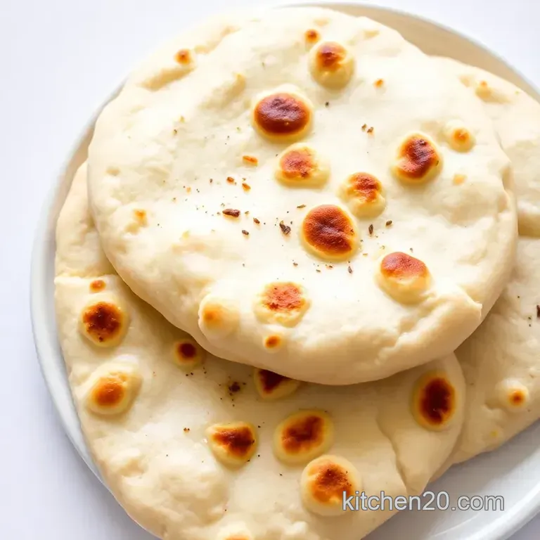 Perfect Homemade Naan Bread presentation