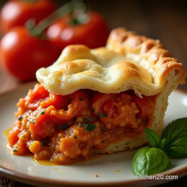 Grandmas Secret to the Perfect Summer Tomato Pie Flaky Crust Savory Filling presentation