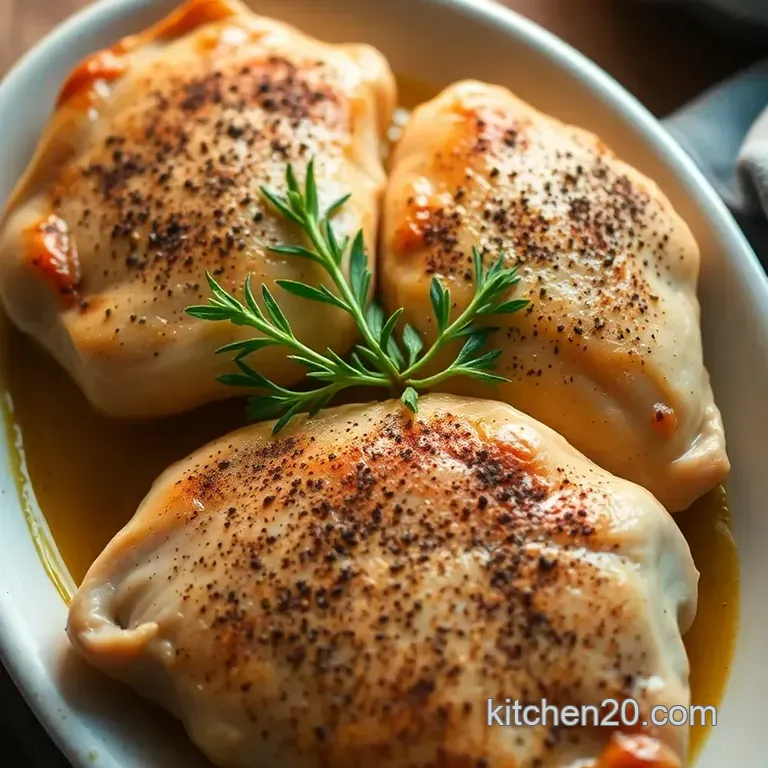 Perfectly Baked Chicken Breast: Juicy Tender and Flavorful! presentation