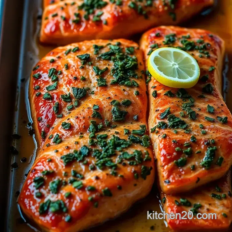 Perfectly Baked Salmon: Simple Flaky and Flavorful presentation