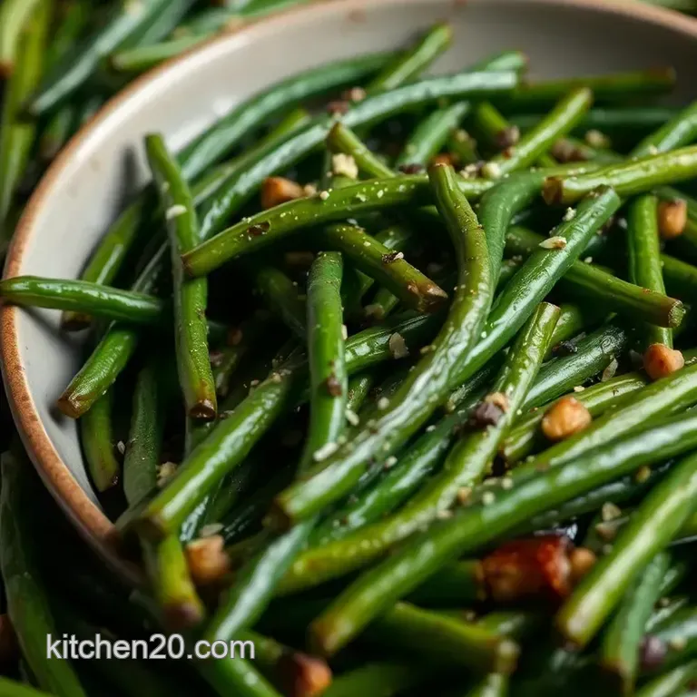 Perfectly Crispy Roasting Green Beans in Oven presentation