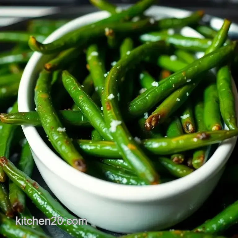 Perfectly Crispy Roasting Green Beans in Oven