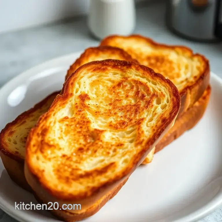 Perfectly Golden Classic French Toast presentation
