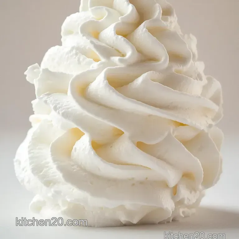 Perfectly Pillowy Whipped Cream presentation