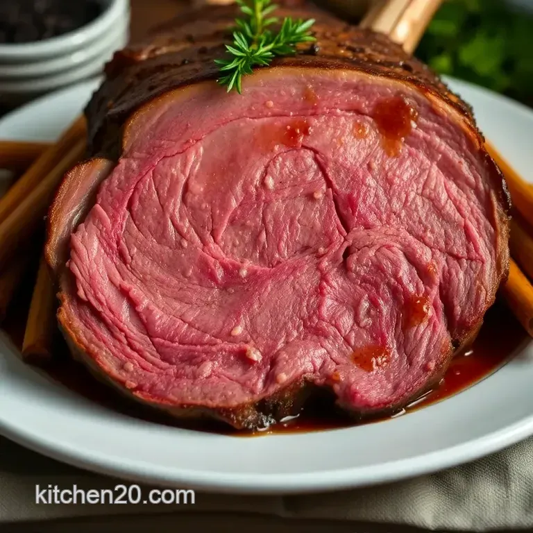 Perfectly Roasted Prime Rib: a Show-Stopping Centrepiece presentation