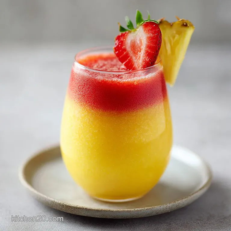 Pineapple Strawberry Mimosa: Fizzy and Vibrant